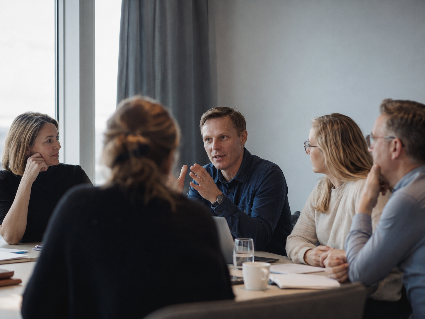 A smaller group trains together in a structured programme.